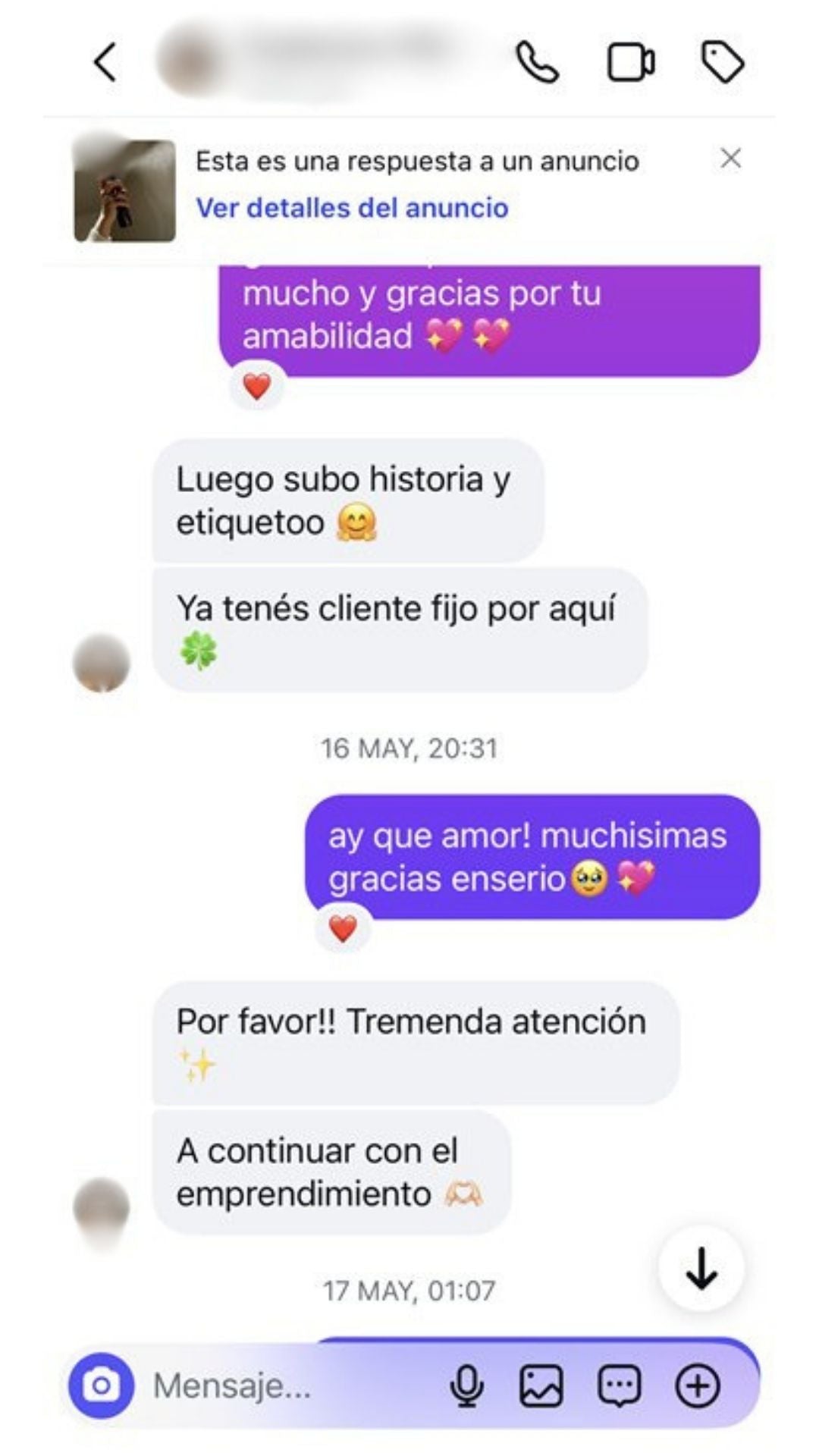 Resena de cliente