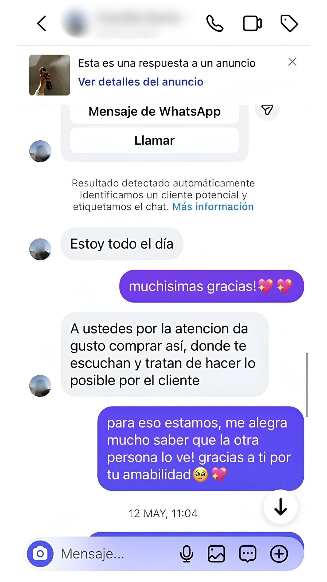 Resena de cliente