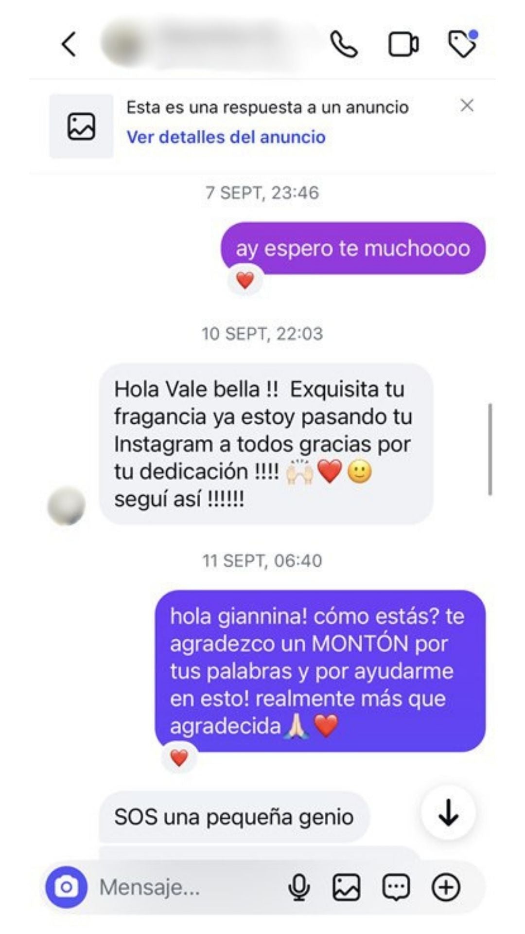 Resena de cliente